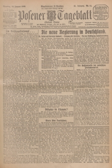 Posener Tageblatt (Posener Warte). Jg.65, Nr. 14 (19 Januar 1926) + dod.