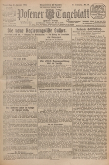 Posener Tageblatt (Posener Warte). Jg.65, Nr. 16 (21 Januar 1926) + dod.