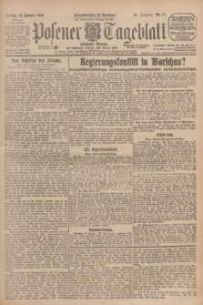 Posener Tageblatt (Posener Warte). Jg.65, Nr. 17 (22 Januar 1926) + dod.