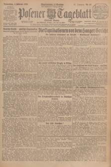 Posener Tageblatt (Posener Warte). Jg.65, Nr. 27 (4 Februar 1926) + dod.
