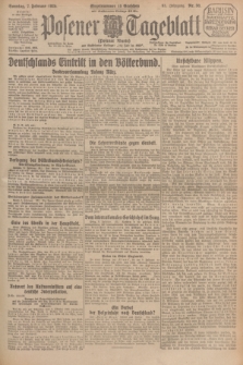 Posener Tageblatt (Posener Warte). Jg.65, Nr. 30 (7 Februar 1926) + dod.