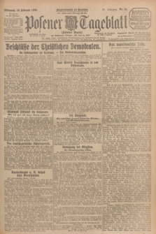 Posener Tageblatt (Posener Warte). Jg.65, Nr. 32 (10 Februar 1926) + dod.