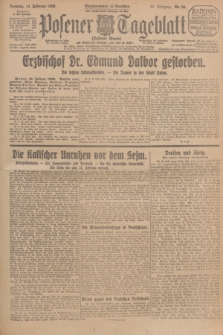 Posener Tageblatt (Posener Warte). Jg.65, Nr. 36 (14 Februar 1926) + dod.