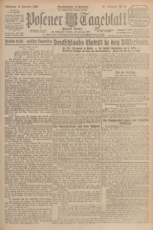 Posener Tageblatt (Posener Warte). Jg.65, Nr. 38 (17 Februar 1926) + dod.