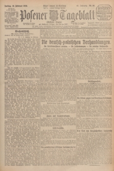 Posener Tageblatt (Posener Warte). Jg.65, Nr. 40 (19 Februar 1926) + dod.