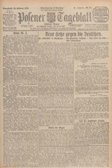 Posener Tageblatt (Posener Warte). Jg.65, Nr. 41 (20 Februar 1926) + dod.