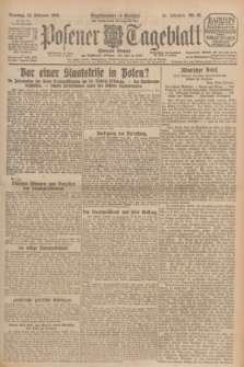 Posener Tageblatt (Posener Warte). Jg.65, Nr. 43 (23 Februar 1926) + dod.