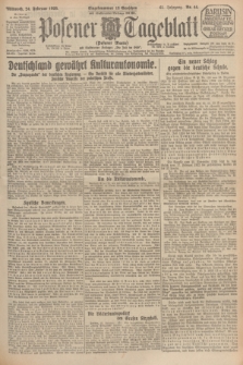 Posener Tageblatt (Posener Warte). Jg.65, Nr. 44 (24 Februar 1926) + dod.