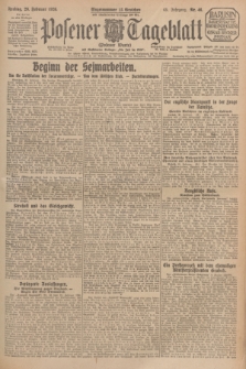 Posener Tageblatt (Posener Warte). Jg.65, Nr. 46 (26 Februar 1926) + dod.