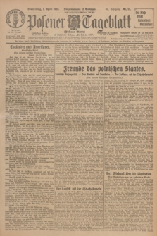 Posener Tageblatt (Posener Warte). Jg.65, Nr. 75 (1 April 1926) + dod.