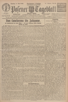 Posener Tageblatt (Posener Warte). Jg.65, Nr. 82 (11 April 1926) + dod.
