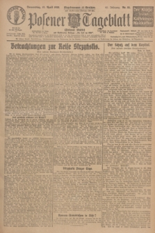 Posener Tageblatt (Posener Warte). Jg.65, Nr. 85 (15 April 1926) + dod.