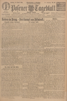 Posener Tageblatt (Posener Warte). Jg.65, Nr. 86 (16 April 1926) + dod.