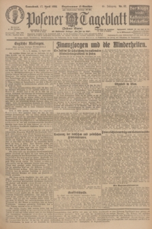 Posener Tageblatt (Posener Warte). Jg.65, Nr. 87 (17 April 1926) + dod.