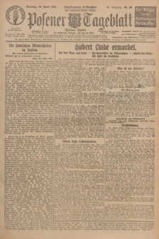 Posener Tageblatt (Posener Warte). Jg.65, Nr. 89 (20 April 1926) + dod.