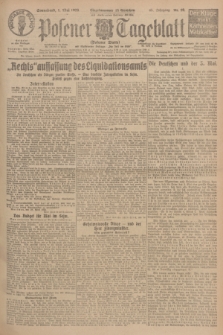 Posener Tageblatt (Posener Warte). Jg.65, Nr. 99 (1 Mai 1926) + dod.