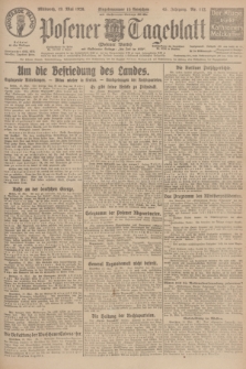 Posener Tageblatt (Posener Warte). Jg.65, Nr. 112 (19 Mai 1926) + dod.