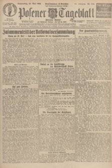 Posener Tageblatt (Posener Warte). Jg.65, Nr. 113 (20 Mai 1926) + dod.