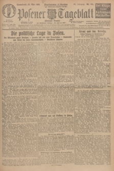 Posener Tageblatt (Posener Warte). Jg.65, Nr. 115 (22 Mai 1926) + dod.