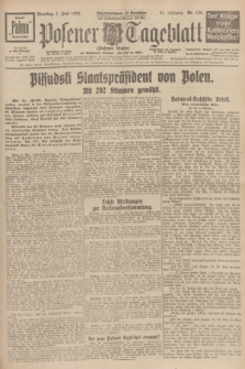 Posener Tageblatt (Posener Warte). Jg.65, Nr. 122 (1 Juni 1926) + dod.