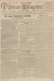 Posener Tageblatt (Posener Warte). Jg.65, Nr. 130 (11 Juni 1926) + dod.