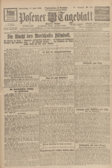 Posener Tageblatt (Posener Warte). Jg.65, Nr. 135 (17 Juni 1926) + dod.