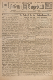 Posener Tageblatt (Posener Warte). Jg.65, Nr. 176 (5 August 1926) + dod.