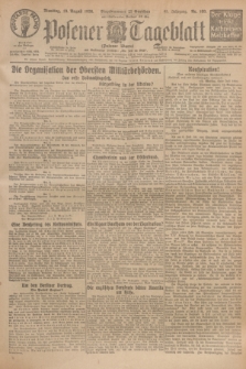 Posener Tageblatt (Posener Warte). Jg.65, Nr. 180 (10 August 1926) + dod.