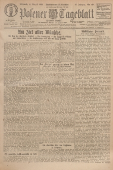 Posener Tageblatt (Posener Warte). Jg.65, Nr. 181 (11 August 1926) + dod.