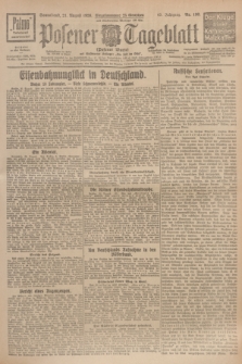 Posener Tageblatt (Posener Warte). Jg.65, Nr. 190 (21 August 1926) + dod.