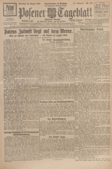 Posener Tageblatt (Posener Warte). Jg.65, Nr. 191 (22 August 1926) + dod.