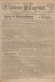 Posener Tageblatt (Posener Warte). Jg.65, Nr. 195 (27 August 1926) + dod.