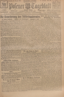 Posener Tageblatt (Posener Warte). Jg.65, Nr. 197 (29 August 1926) + dod.