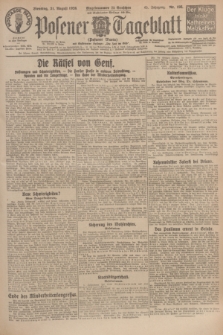 Posener Tageblatt (Posener Warte). Jg.65, Nr. 198 (31 August 1926) + dod.