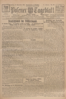 Posener Tageblatt (Posener Warte). Jg.65, Nr. 207 (10 September 1926) + dod.