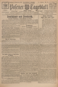 Posener Tageblatt (Posener Warte). Jg.65, Nr. 215 (19 September 1926) + dod.