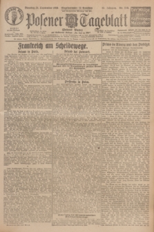 Posener Tageblatt (Posener Warte). Jg.65, Nr. 216 (21 September 1926) + dod.