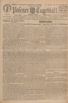 Posener Tageblatt (Posener Warte). Jg.65, Nr. 217 (22 September 1926) + dod.