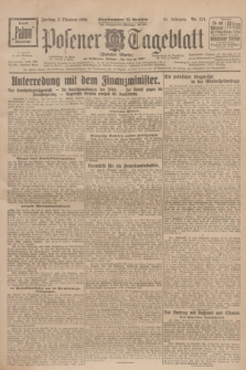 Posener Tageblatt (Posener Warte). Jg.65, Nr. 231 (8 Oktober 1926) + dod.