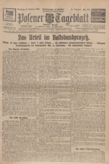 Posener Tageblatt (Posener Warte). Jg.65, Nr. 240 (19 Oktober 1926) + dod.