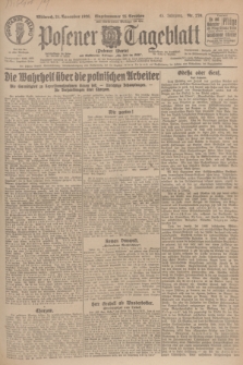 Posener Tageblatt (Posener Warte). Jg.65, Nr. 270 (24 November 1926) + dod.