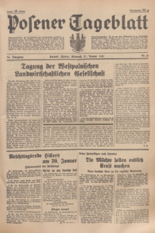 Posener Tageblatt. Jg.76, Nr. 21 (27 Januar 1937) + dod.