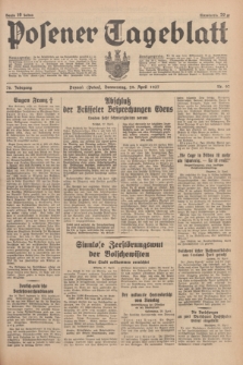 Posener Tageblatt. Jg.76, Nr. 97 (29 April 1937) + dod.
