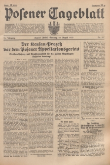 Posener Tageblatt. Jg.76, Nr. 197 (29 August 1937) + dod.