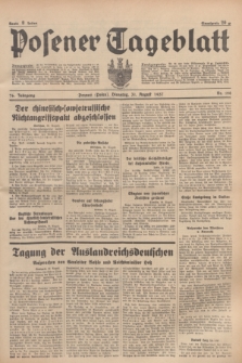 Posener Tageblatt. Jg.76, Nr. 198 (31 August 1937) + dod.