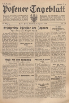 Posener Tageblatt. Jg.76, Nr. 214 (18 September 1937) + dod.