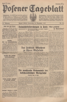 Posener Tageblatt. Jg.76, Nr. 218 (23 September 1937) + dod.