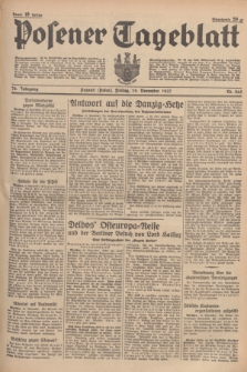 Posener Tageblatt. Jg.76, Nr. 265 (19 November 1937) + dod.