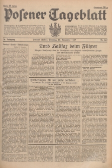 Posener Tageblatt. Jg.76, Nr. 267 (21 November 1937) + dod.