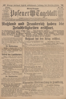 Posener Tageblatt. Jg.53, Nr. 358 (3 August 1914)